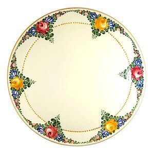 Georg Schmider Hand-Painted 11" Serving Plate Vintage German Kitchenware